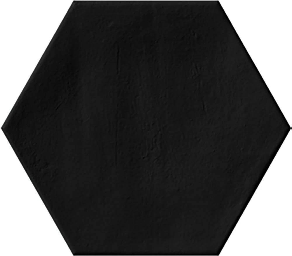 ribesalbes plain hex black padlólap 23x27 cm