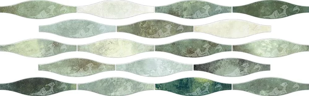 ribesalbes calm wave moss gloss csempe 7,5x30 cm