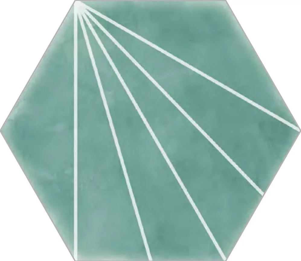 ribesalbes scandinavian aqua dekor matt padlólap 15x17,3 cm