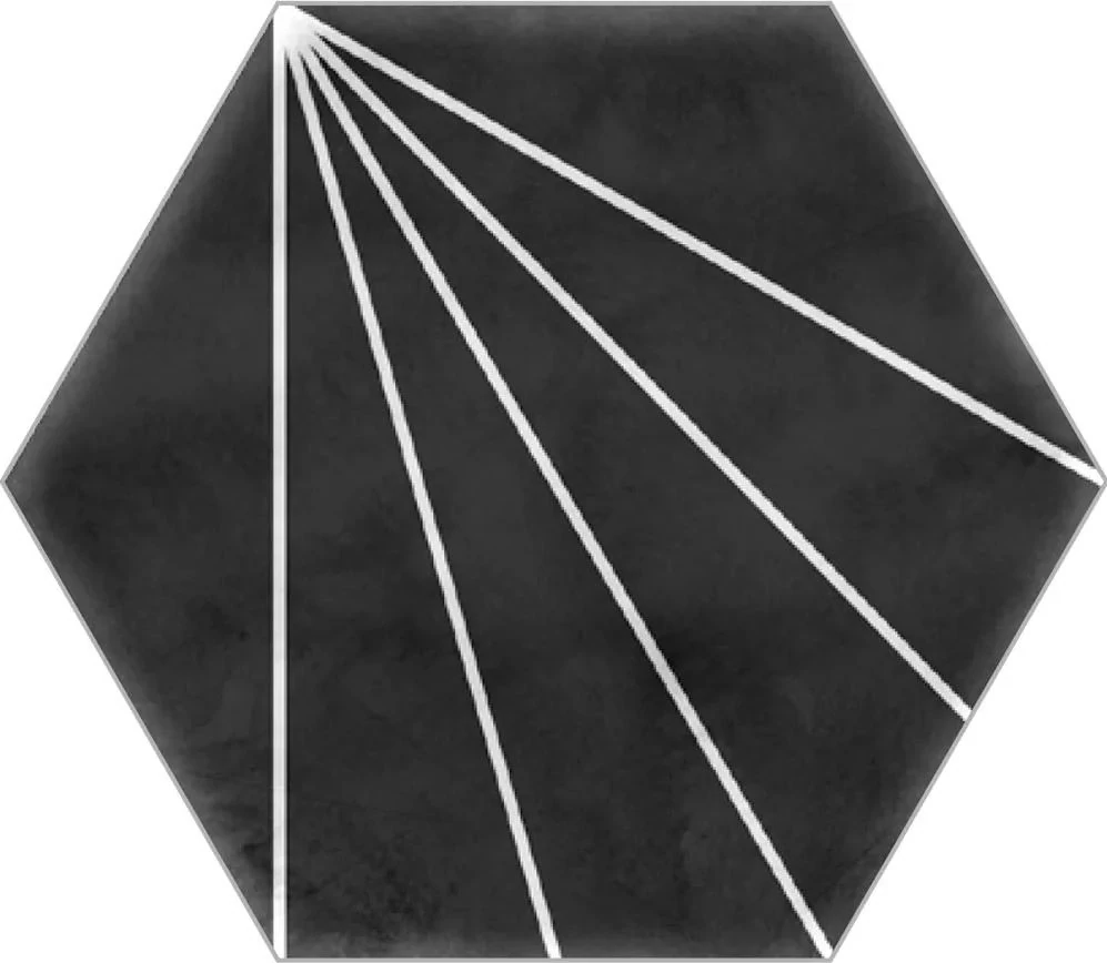 ribesalbes scandinavian black dekor matt padlólap 15x17,3 cm