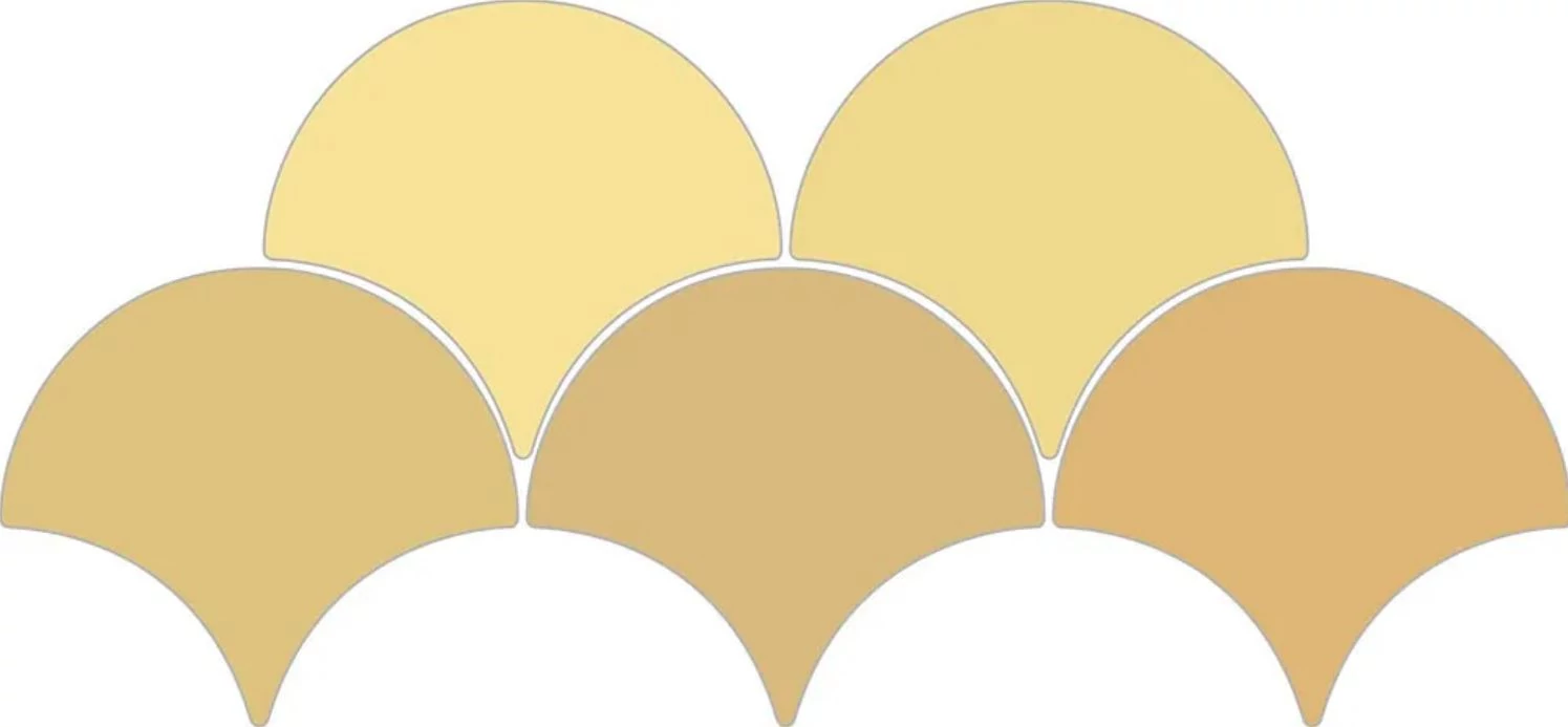 ribesalbes sailing drop mustard gloss csempe 15,2x17,2 cm