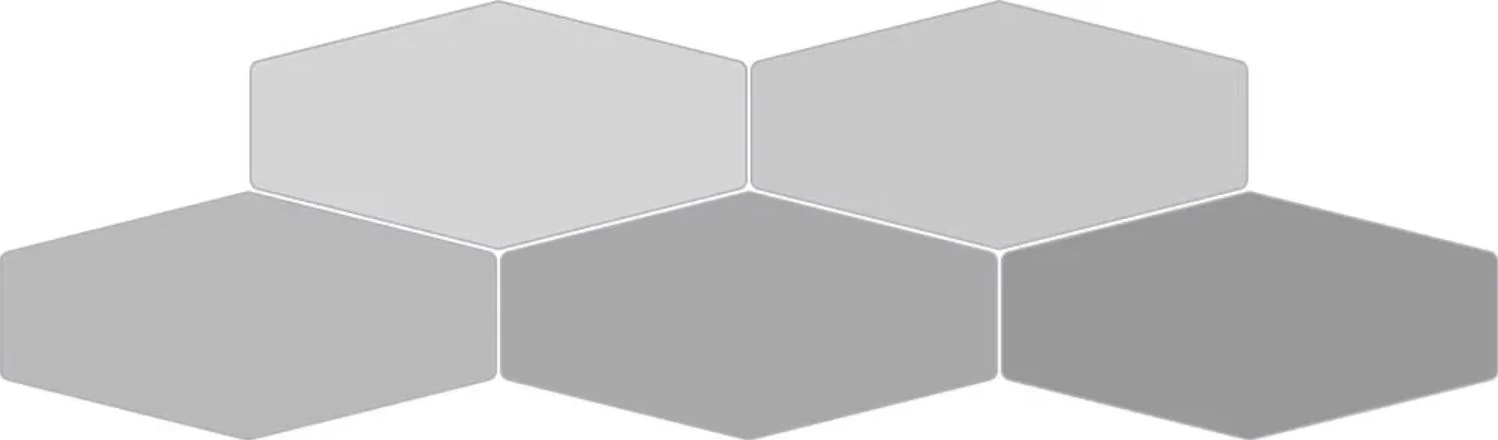 ribesalbes sailing hex light grey  gloss csempe 10x20 cm