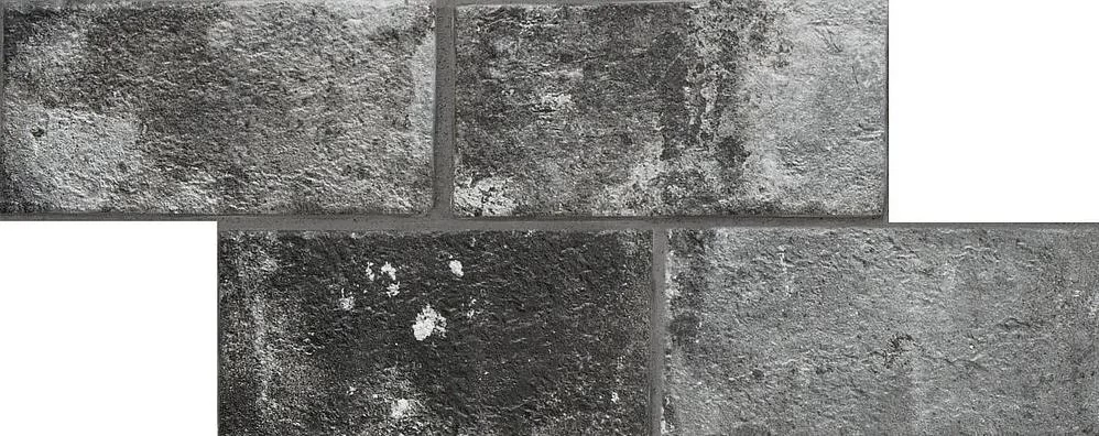 rondine london charcoal brick 13x25 cm