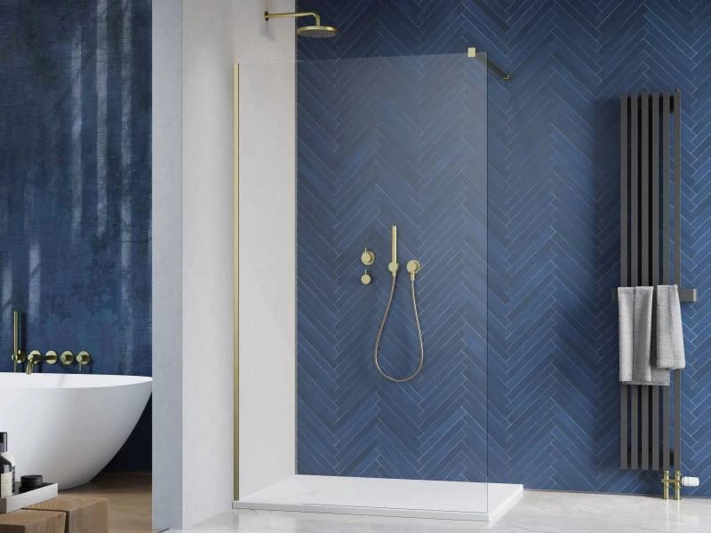 radaway modo new brushed gold II 105 zuhanyfal, 200x105 cm