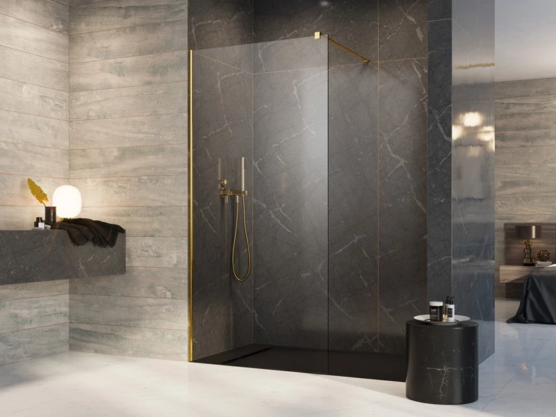 radaway modo new gold II 105 zuhanyfal, 200x105 cm