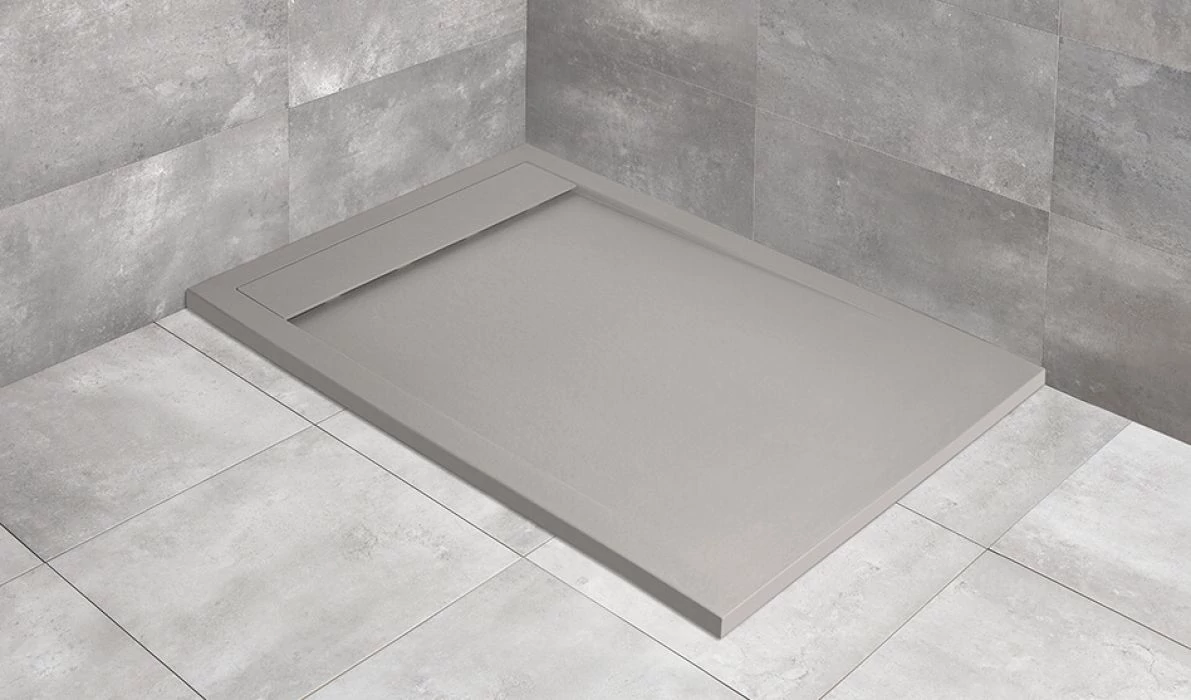 radaway teos f zuhanytálca 120x80 cm, cemento