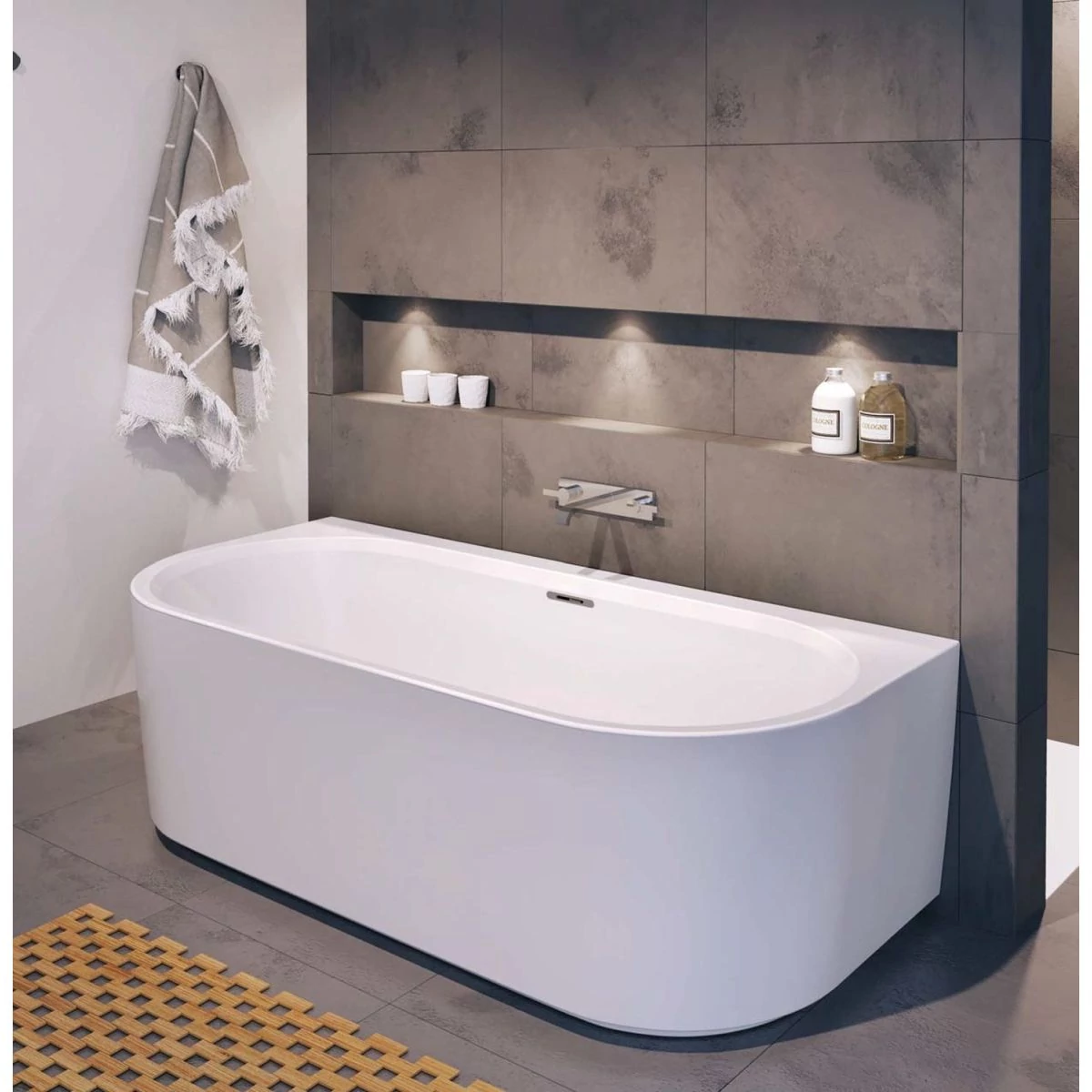 RIHO DESIRE BACK2WALL térbenálló kád 180x84 