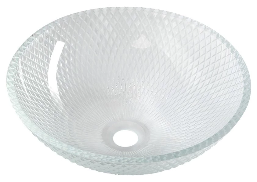 sapho beauty puketa gravírozott üvegmosdó, transzparent TY165