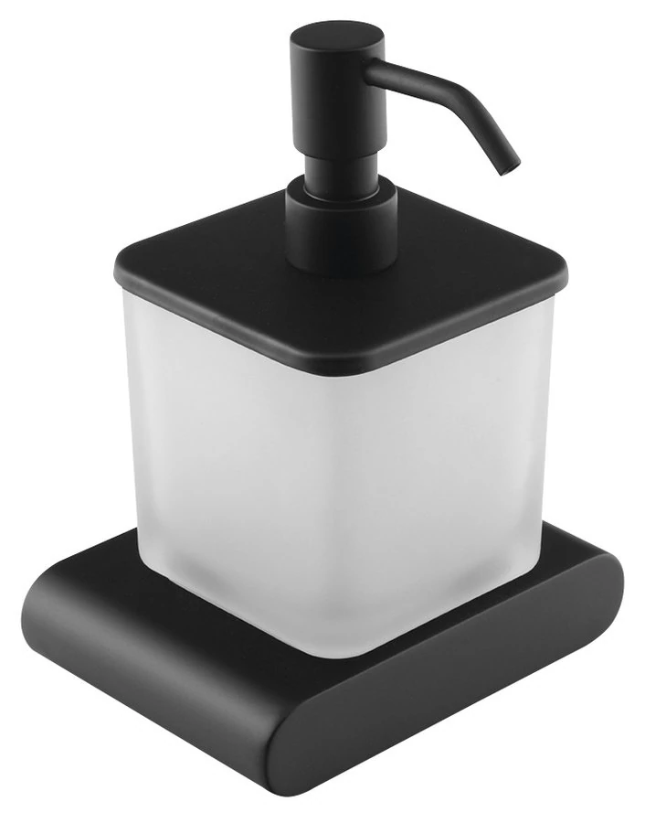 sapho flori szappanadagoló 300 ml tejüveg/matt fekete RF019/15