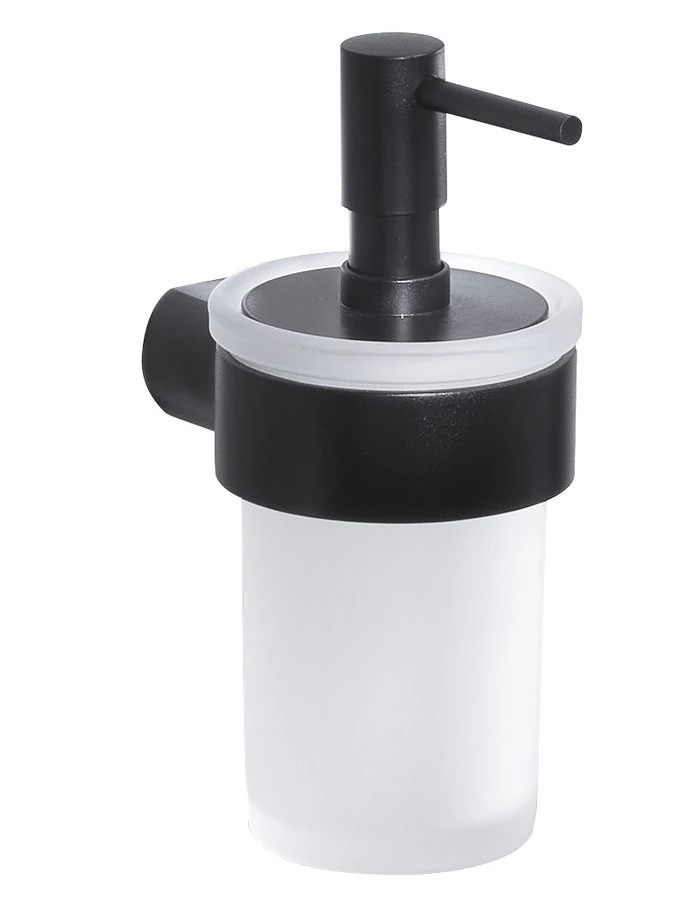 sapho pirenei szappanadagoló 110 ml tejüveg/matt fekete PI8114