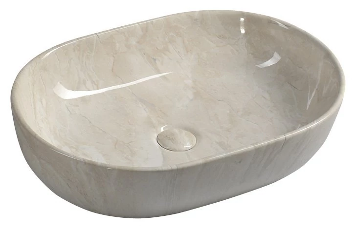 sapho dalma pultra szerelhető mosdó, bézs márvány 59x14x42 cm, MM427