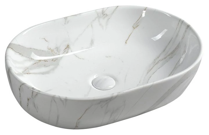 sapho dalma pultra szerelhető mosdó, fehér márvány 59x14x42 cm, MM417