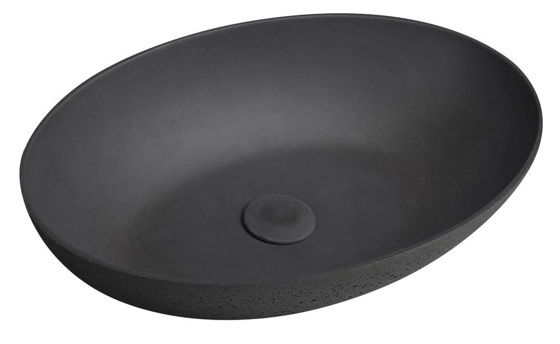 sapho formigo pultra szerelhető mosdó, antracit 60x14,5x40 cm, FG026