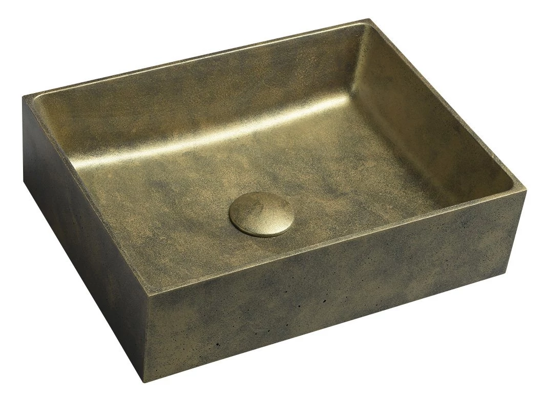 sapho formigo pultra szerelhető mosdó, arany 47,5x13x36,5 cm, FG111