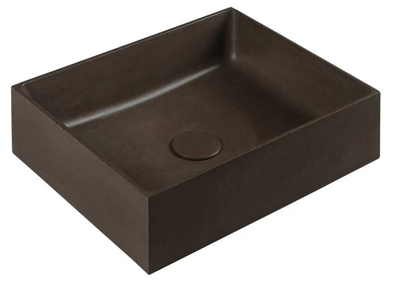 sapho formigo pultra szerelhető mosdó, sötét barna 47,5x13x36,5 cm, FG014