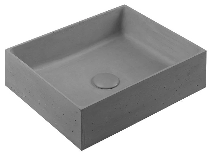 sapho formigo pultra szerelhető mosdó, világos szürkr 47,5x13x36,5 cm, FG019