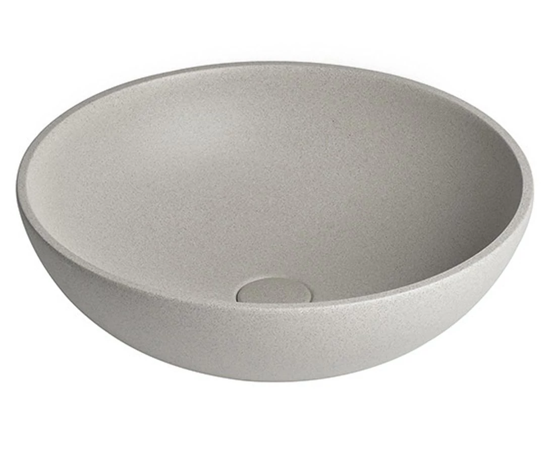 sapho turf beton mosdó fehér homokkő 44x14,5 cm, AR437