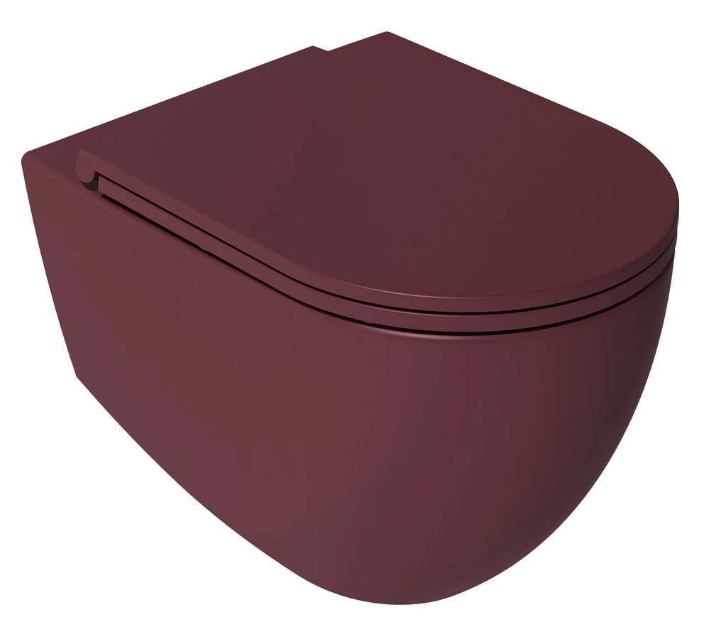 sapho infinity fali wc, rimless 36,5x53 gesztenyevörös, 10NF020021-2R