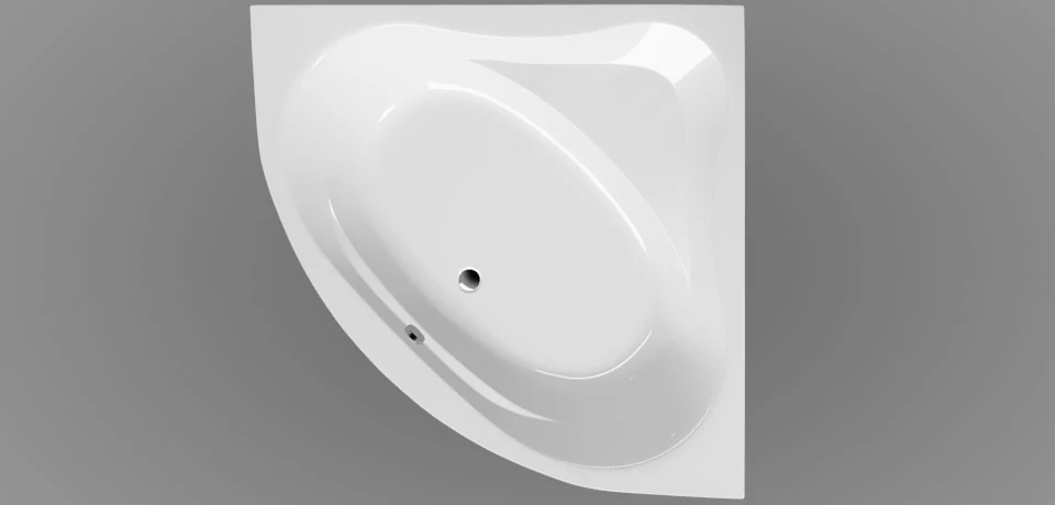 wellis Bled sarok kád 150, lábbal 140x140x64
