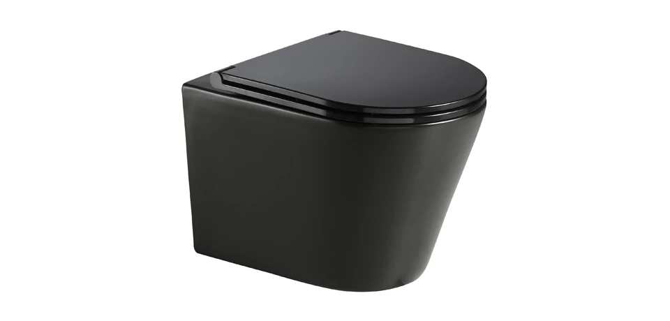 wellis Clement Black fali Rimless WC