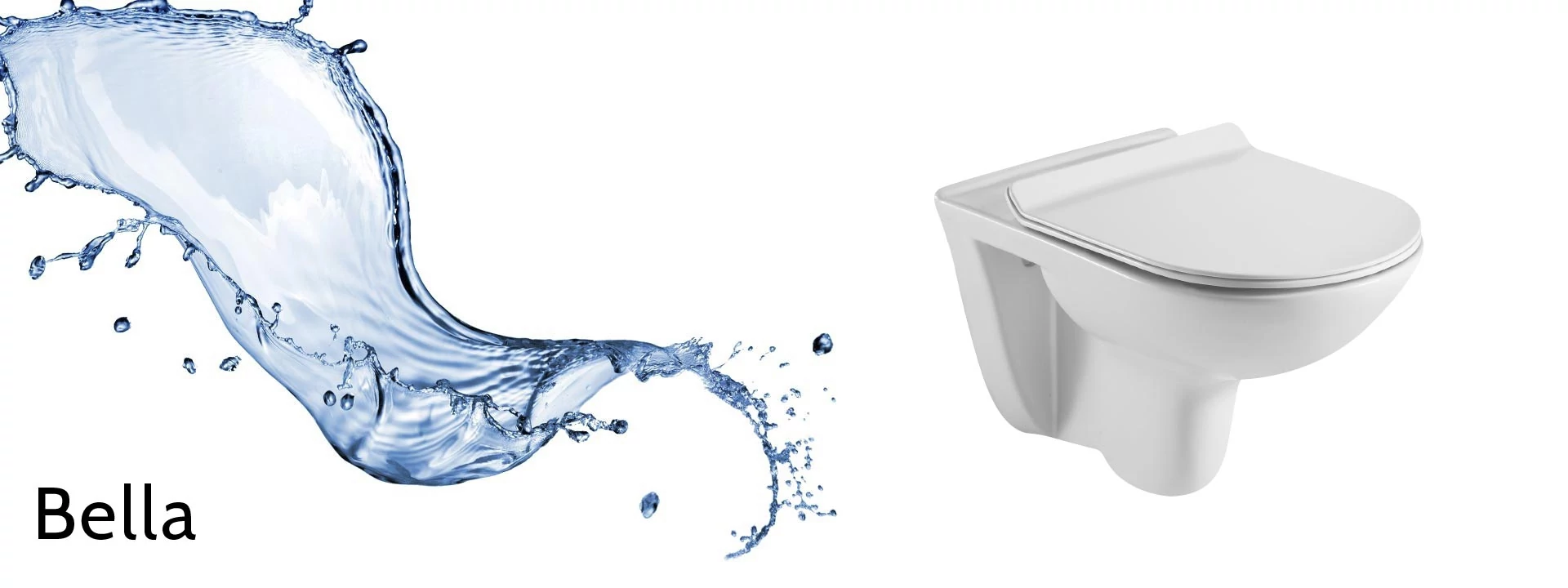 wellis Bella fali Rimless WC