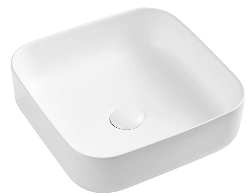 wellis Azalea matt fehér pultra építhető porcelán mosdó