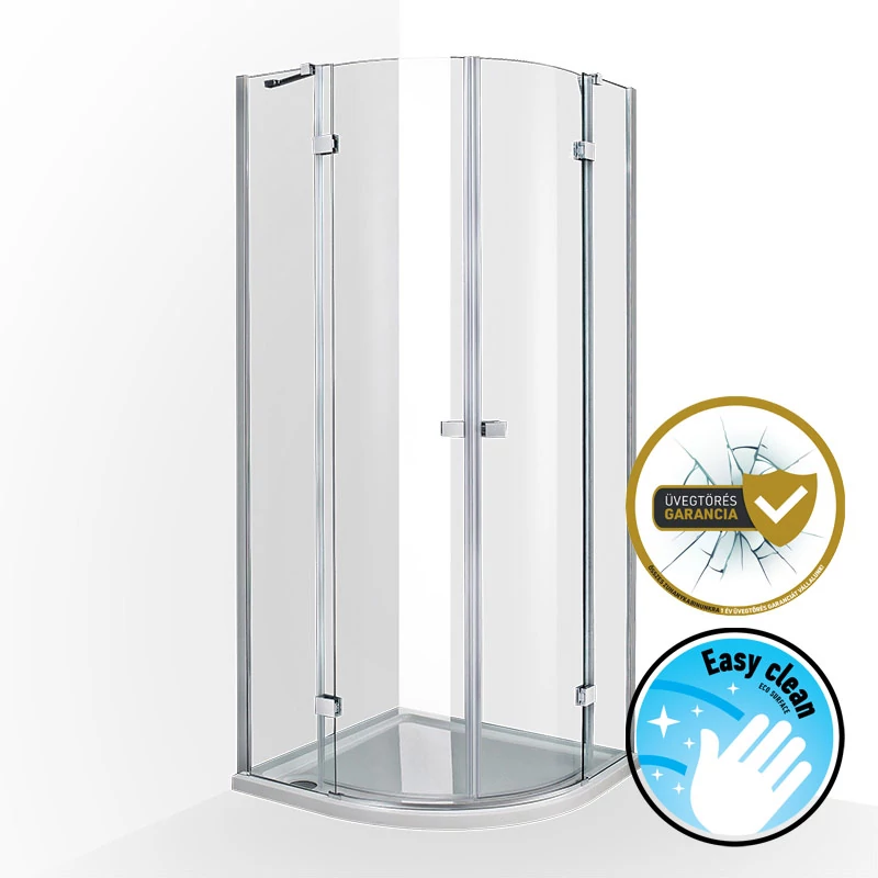 wellis Arno 90x90x200 íves nyílóajtós kabin, Easy Cleannel