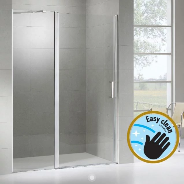 wellis Pure 100x190 nyílóajtós zuhanyfal, Easy Cleannel