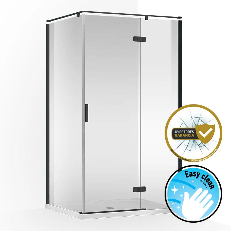 wellis Palmaria 120x90 egy nyílóajtós szögletes jobbos kabin, Easy Cleannel