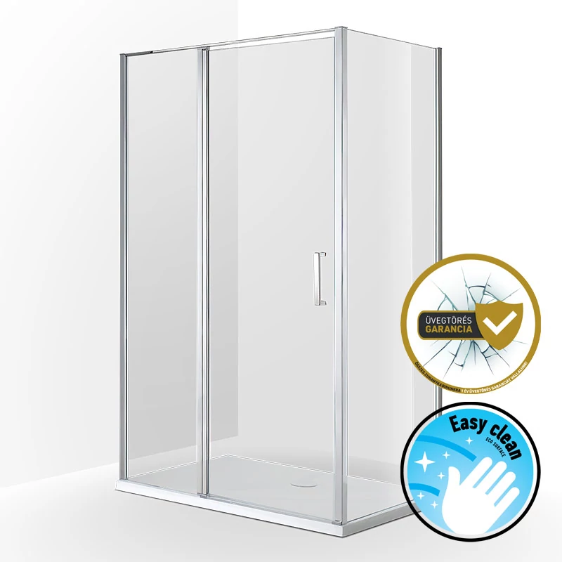 wellis Triton 120x90 egy nyílóajtós szögletes kabin, Easy Cleannel