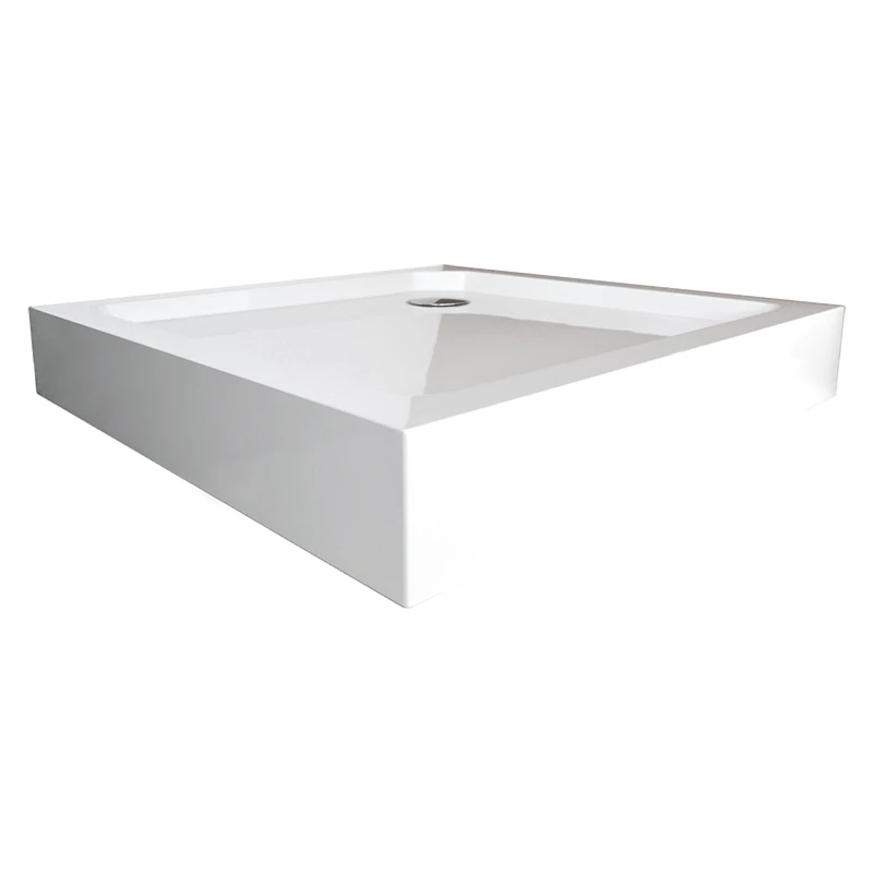 wellis Zuhanytálca szögletes magas 80x80x15 lefolyóval
